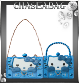 Blue "Kitty Kisses" Handbag