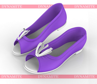 Purple White Loki Flats Kupra
