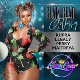 [MONTCLAIR] ~ CHRISTMAS ONESIE POINSETTA