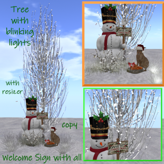 C.M.D. - Welcome christmas sign w. all NEW VB