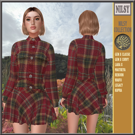 CHECK SHIRT DRESS