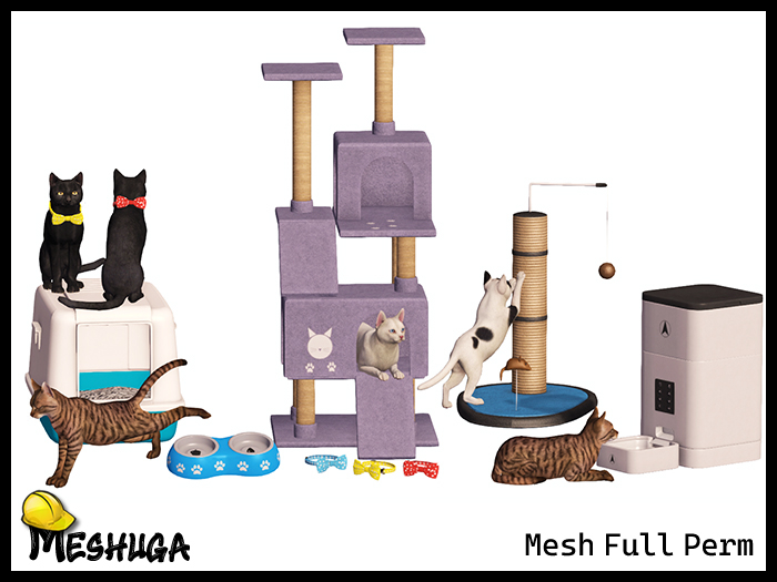 Meshuga Pet Accessories - Sweet Cats Pack FULL PERM MESH 