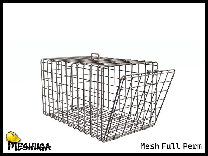 Meshuga Stray Cat Pet Cage Carrier  FULL PERM MESH