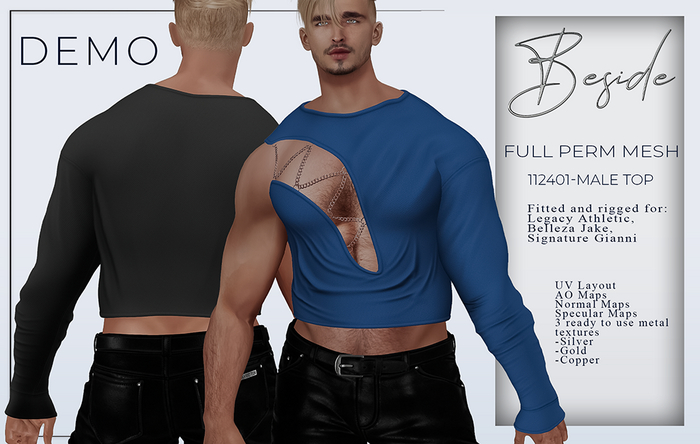 [DEMO] BESIDE 112401 FULL PERM Male Top