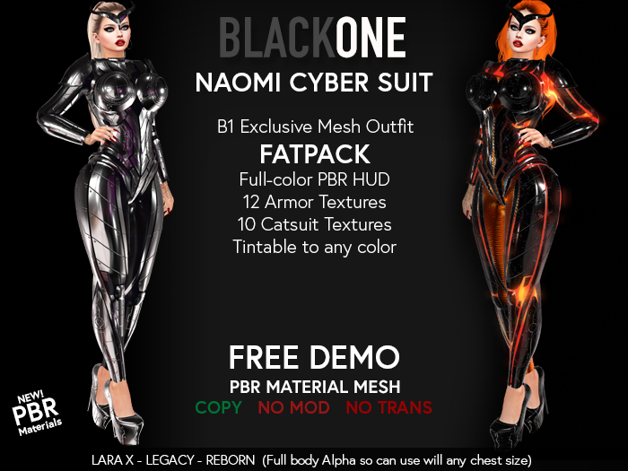 .:B1:. Naomi Cyber Suit v1 DEMO (LARA X-LEGACY-REBORN)