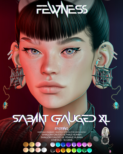 Fewness - Sabbat Gauged XL Earring