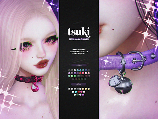tsuki. cute spiky choker