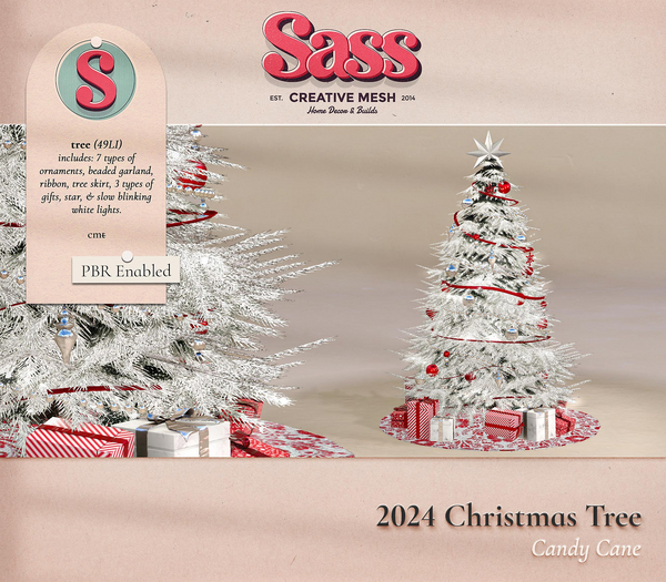 Sass [2024 Christmas Tree] Candy Cane