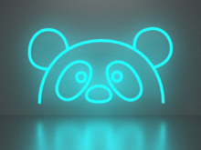 Panda neon sign Full Permission
