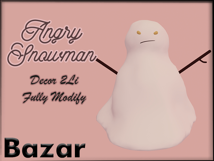 BAZAR - Angry snowman