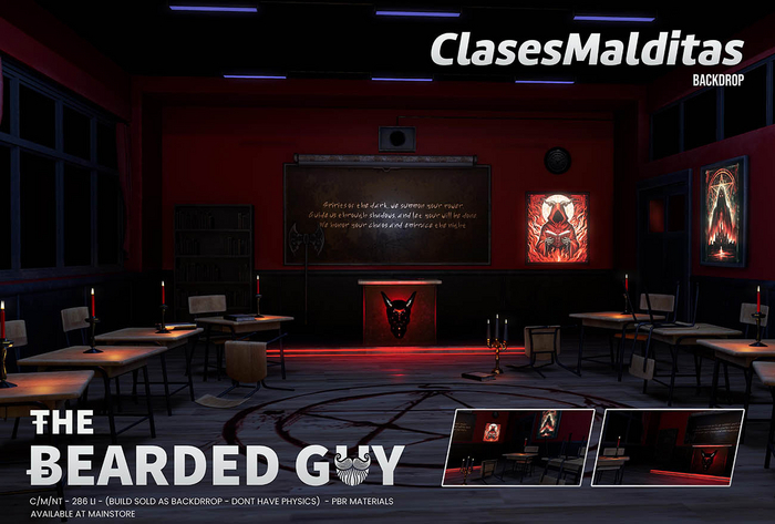 Clases Malditas Backdrop PBR - The Bearded Guy