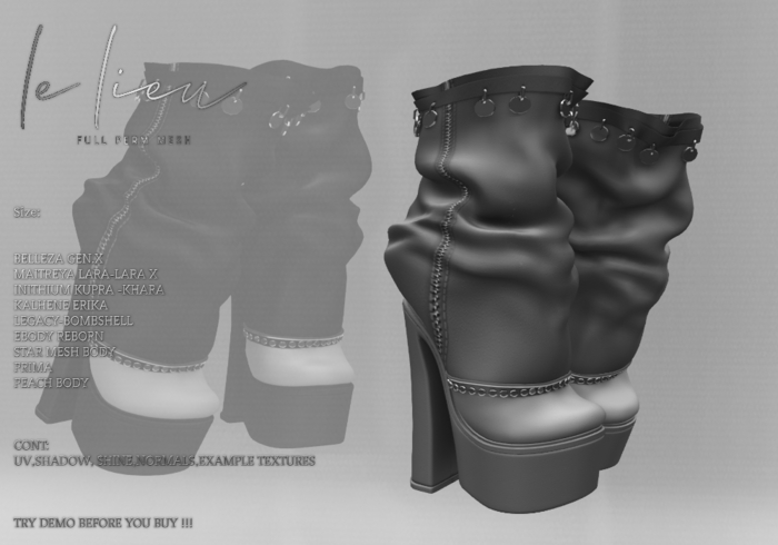 **LeLi**188**Boots **FULL PERM MESH**DEMO