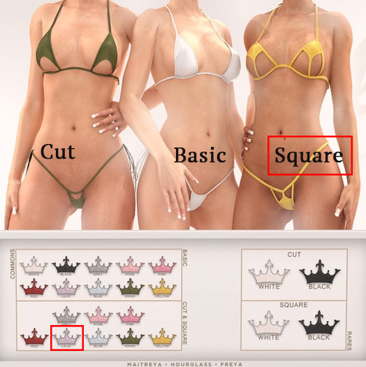 #EMPIRE - Square Tinykini - Hourglass - black - RARE