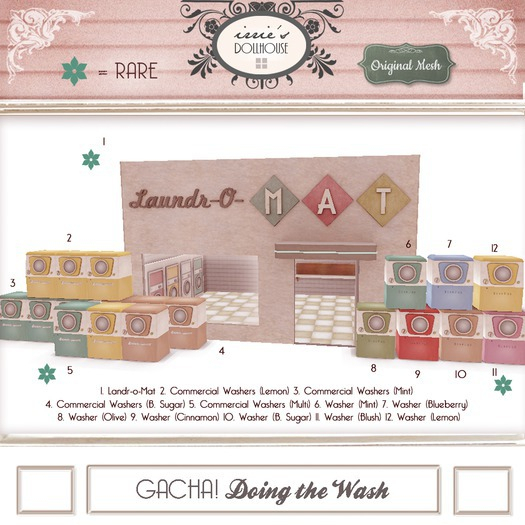 i { DH } Gacha! Vintage Washing Machine *Mint* RARE