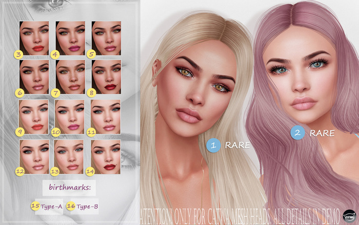 Insol. #2 - Face 'Ilona', ST03 'Peach', RARE