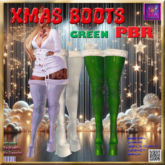 Xmas 24 GREEN  BOOTS   PBR