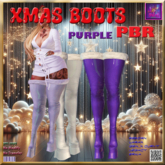 Xmas 24 PURPLE  BOOTS   PBR