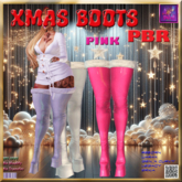 Xmas 24 PINK  BOOTS   PBR