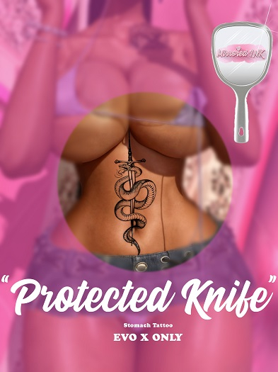 Protected Knife Tattoo