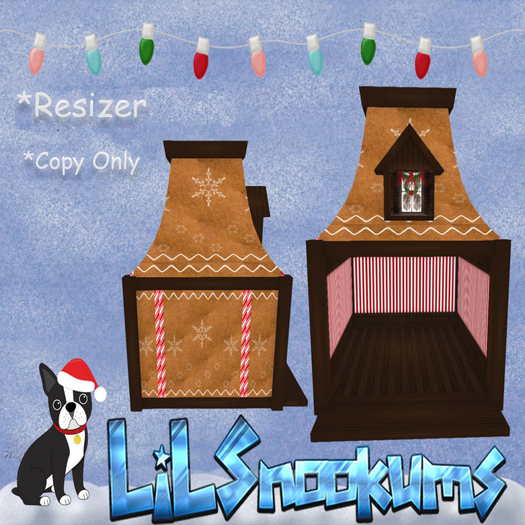 {LiL*SnOokums} Christmas Gingerbread Shack (Boxed)