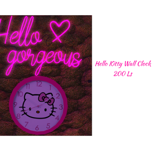 hello kitty clock