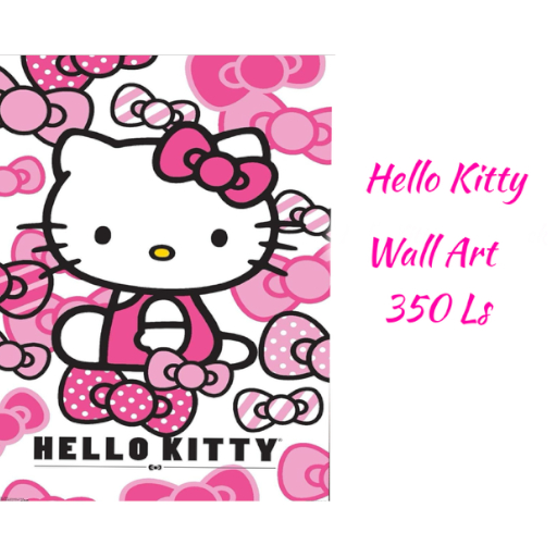 hello kitty wall art