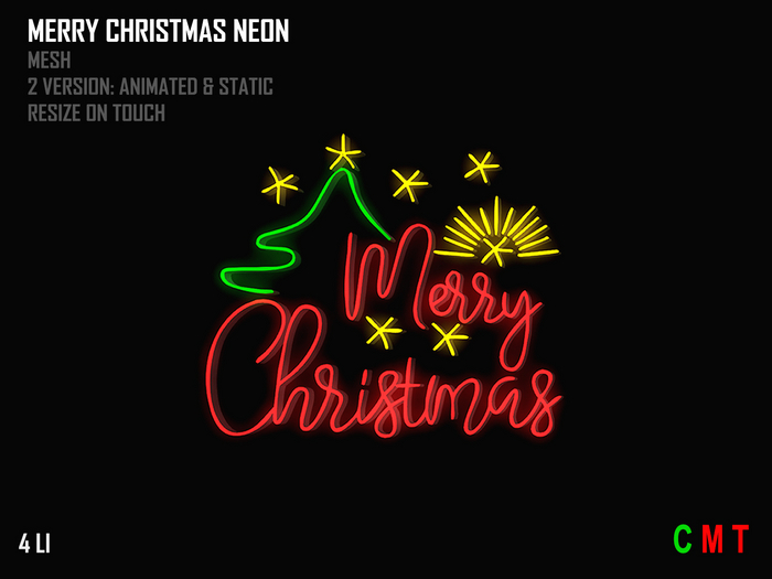 Chibby - Animated Merry Christmas Neon (Add Me)