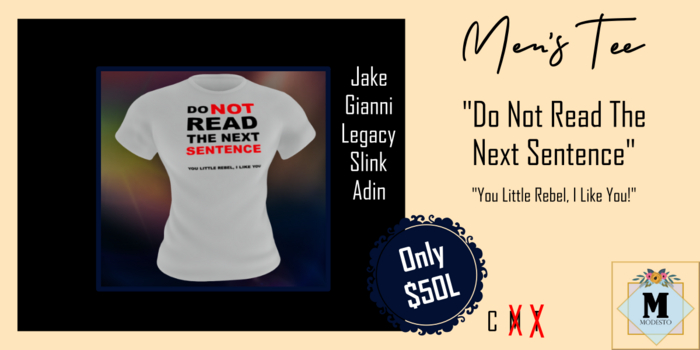 {M} Men Tee Do Not Read