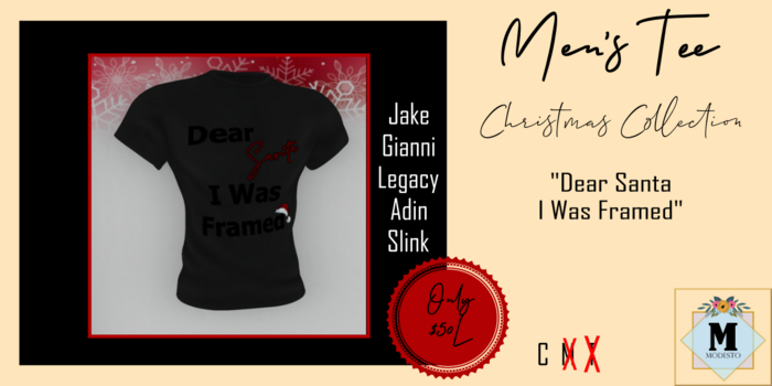 {M} Men Tee Christmas Collection - I Was Framed