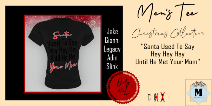 {M} Men Tee Christmas Collection - Hey Hey Hey 