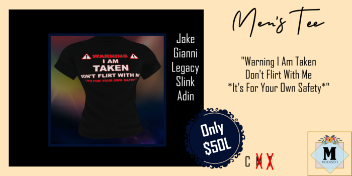 {M} Men Tee - No Flirting