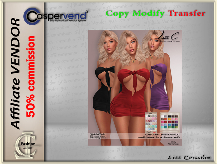 LC Affiliate Vendor - Ciarra Dress [ 7 vendors]
