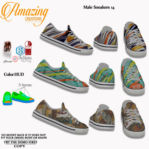 Sneakers - AmAzInG CrEaTiOnS Male Sneakers 13