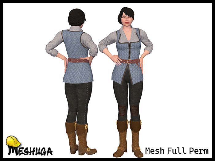 Meshuga Isobella Medieval Woman Character  FULL PERM MESH 