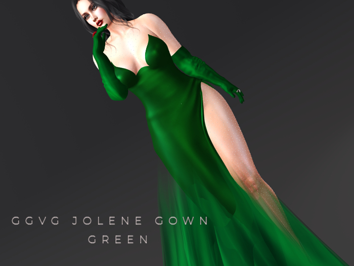 GGVG JOLENE GOWN GREEN
