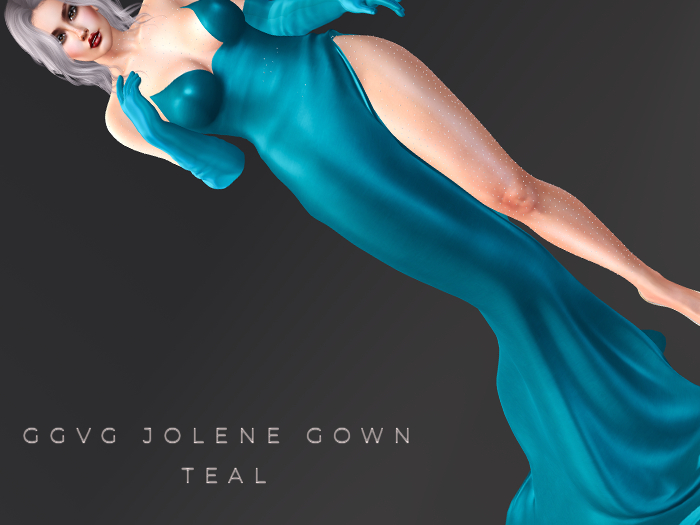 GGVG JOLENE GOWN TEAL