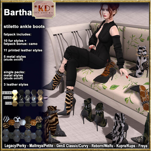 DEMO *KD* Bartha ankle boots - Unpacked
