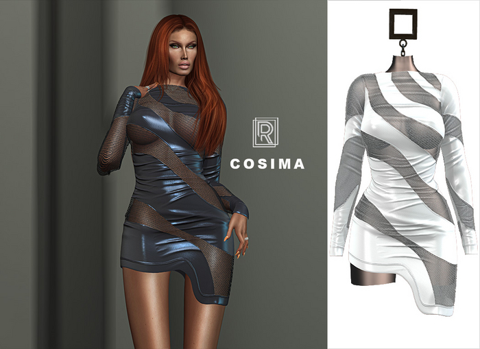 RAPTURE-Dress Cosima-Powder