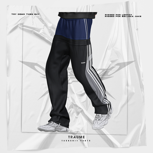 [Traume] Tracksuit Pants Black