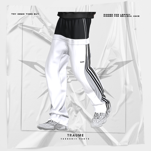 [Traume] Tracksuit Pants White