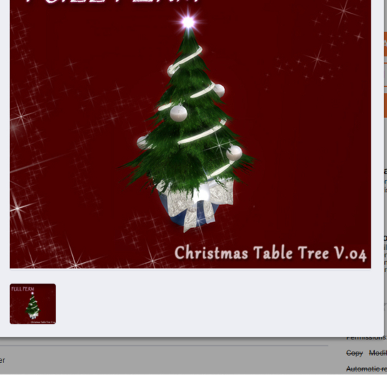 Table Christmas Tree - Silver