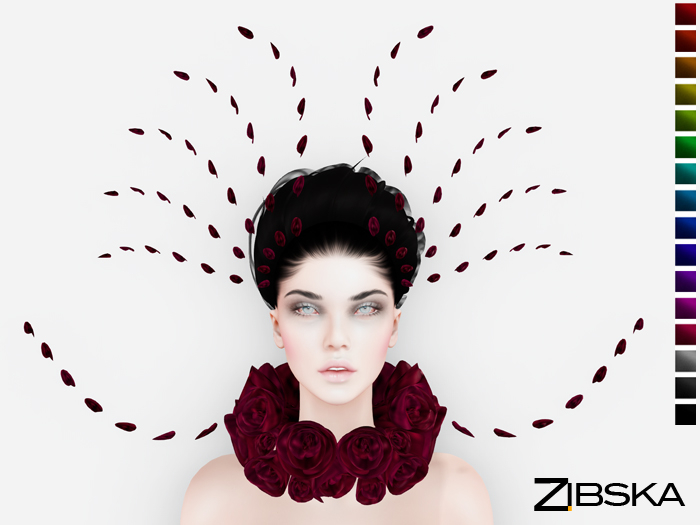 Zibska ~ Madeline color change headpiece, collar, and collar orbits