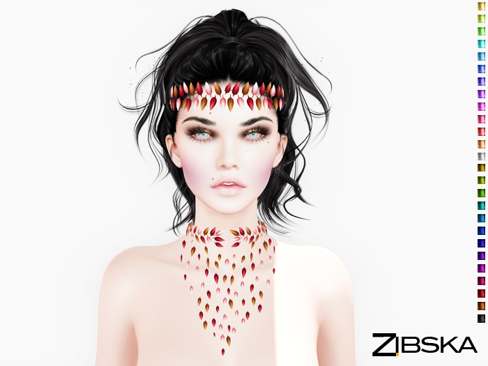 Zibska ~ Dagny color change headpiece and collar