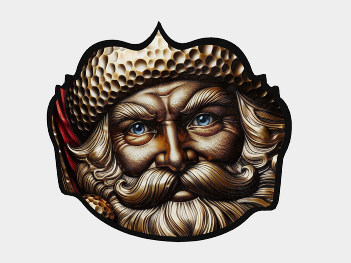 Santa Hammered Wall Plaque  
