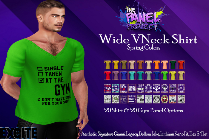 Excite [TPP] Wide VNeck Shirt Spring