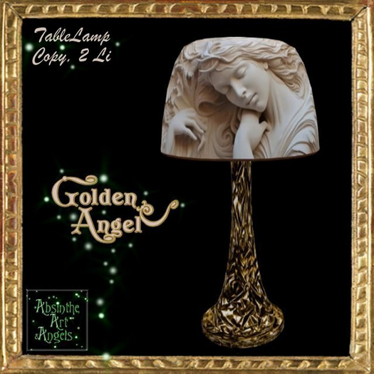 Golden Angel Lamp