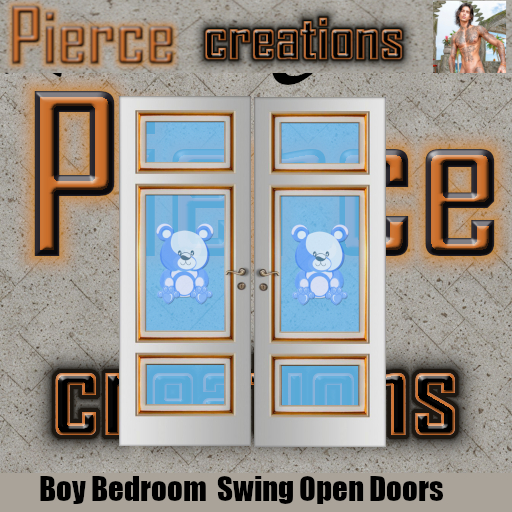 Second Life Marketplace - [Pierce Creations] Boy Bedroom Doors