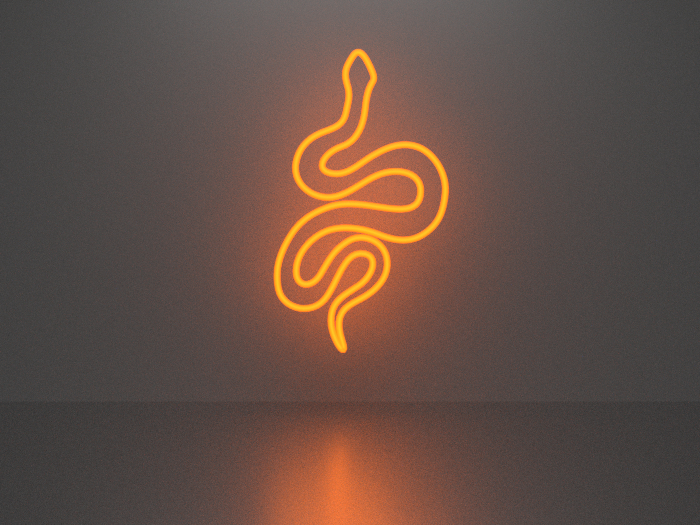 Snake neon sign Full Permission