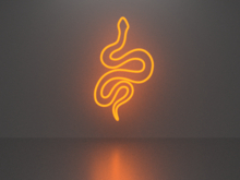 Snake neon sign Full Permission
