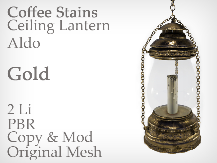 Coffee Stains - Lantern Aldo Gold